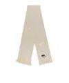 Mm6 Maison Margiela Mm6 By Maison Margiela Ribbed Texture Scarf With Fringed Edges
