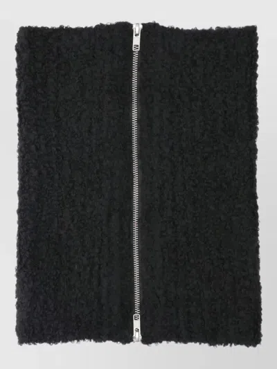 Mm6 Maison Margiela Ribbed Gloves In Black