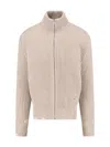Mm6 Maison Margiela Distressed Wool Cardigan Sweaters And Cardigans Beige In Nude