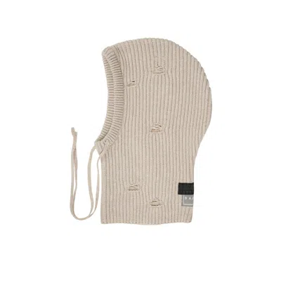 Mm6 Maison Margiela Ribbed Knit Beanie In White