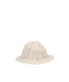 Mm6 Maison Margiela Ribbed Knit Bucket Hat In Nude