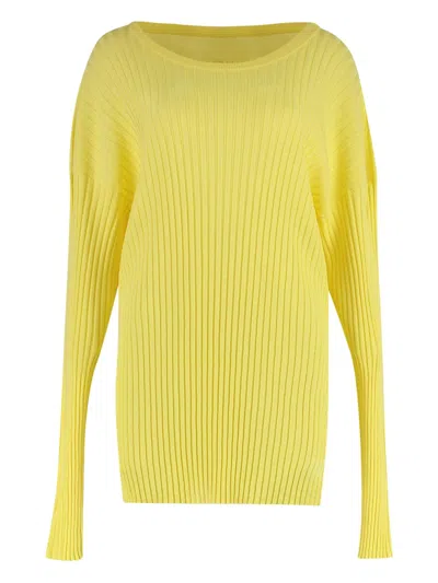 Mm6 Maison Margiela Ribbed Knit Sweater
