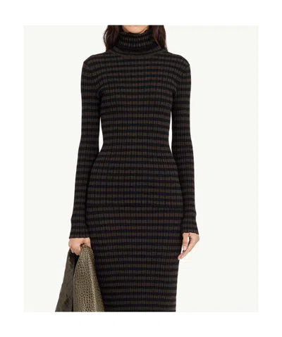 MM6 MAISON MARGIELA RIBBED KNIT TURTLENECK T-SHIRT