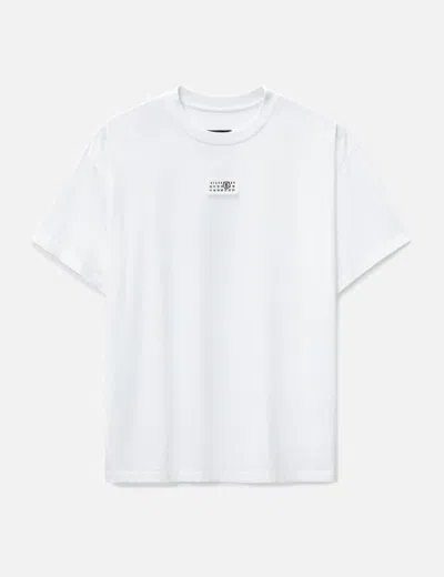 Mm6 Maison Margiela Ribbed Neck T-shirt In White