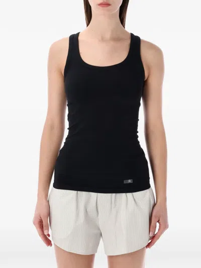 Mm6 Maison Margiela Underwear Tank Top In Black