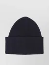 Mm6 Maison Margiela Ribbed Texture Folded Cuff Hat