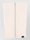 Mm6 Maison Margiela Ribbed Texture Rectangular Neck Scarf Accessory In Pink