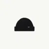 Mm6 Maison Margiela Ribbed Wool Beanie In Black