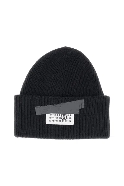 MM6 MAISON MARGIELA RIBBED WOOL BLEND CAP