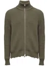 Mm6 Maison Margiela Camionneur Zip-up Knit Jacket