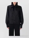 Mm6 Maison Margiela Ribbon Bow Back Satin Top