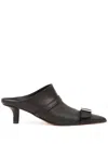 Mm6 Maison Margiela Rider 50mm Pointed-toe Mules In Black