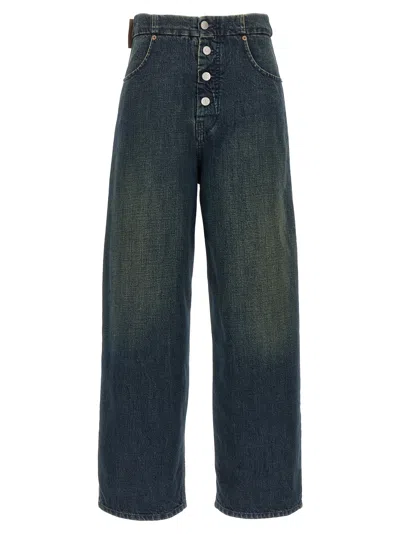 Mm6 Maison Margiela Rihanna Jeans In Blue