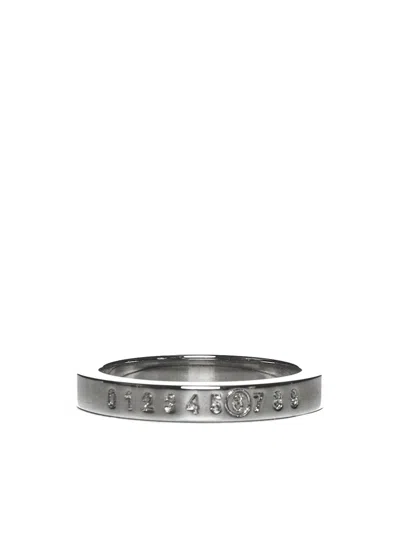 Mm6 Maison Margiela Ring In Palladio Polished