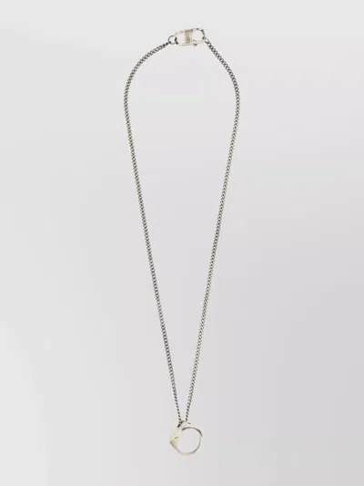 MM6 MAISON MARGIELA RING PENDANT CHAIN NECKLACE