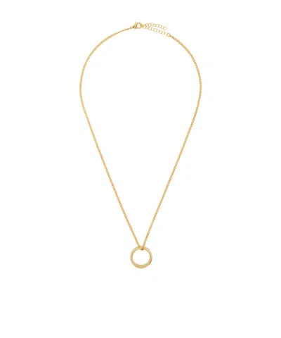 Mm6 Maison Margiela Ring-pendant Necklace In Yellow