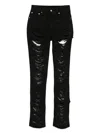 Mm6 Maison Margiela Distressed Slim Fit Jeans