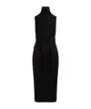 Mm6 Maison Margiela Mm6 By Maison Margiela Black Wool Midi Dress In Black