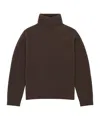 Mm6 Maison Margiela Relaxed Fit Turtleneck Sweater With Ribbed Detailing In Animal Print