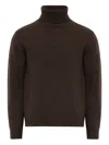Mm6 Maison Margiela Relaxed Fit Turtleneck Sweater With Ribbed Detailing In Animal Print
