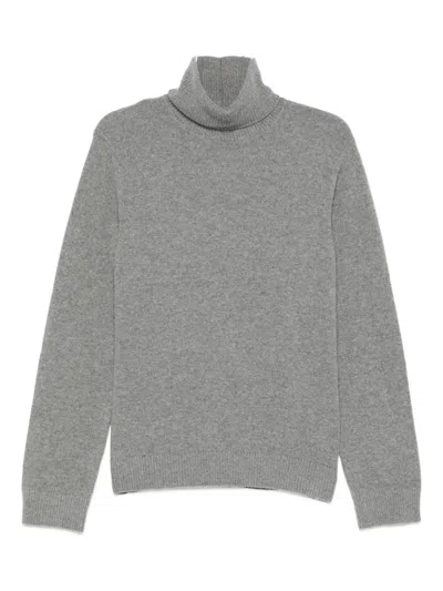 Mm6 Maison Margiela Roll-neck Sweater In Gray