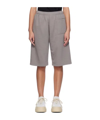 Mm6 Maison Margiela Rope Shorts In Gray