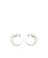 Mm6 Maison Margiela Found Object Hardware Earrings Accessories In White