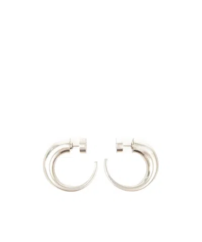 MM6 MAISON MARGIELA ROUND-FLAT BIG HOOP EARRINGS