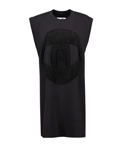 Mm6 Maison Margiela Round-neck Dress In Black