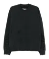 Mm6 Maison Margiela Round-neck Sweater In Black