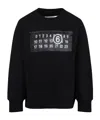 Mm6 Maison Margiela Round-neck Sweatshirt In Black