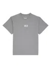 Mm6 Maison Margiela Light Grey T-shirt With Numeric Signature Patch In Gray