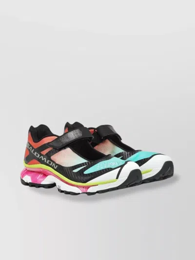 MM6 MAISON MARGIELA ROUND TIP MICRO-MESH SNEAKERS LAMINATED HEEL