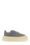 Mm6 Maison Margiela Gray Chunky Gambetta Sneakers In Charcoal Gray (grey)