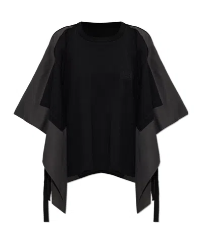 Mm6 Maison Margiela Round-neck Blouse In Black