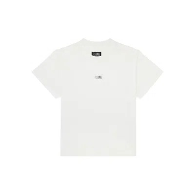 Mm6 Maison Margiela Mm6 By Maison Margiela Minimalist Logo Short Sleeve T-shirt In White