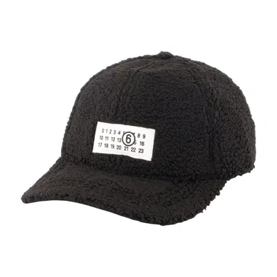Mm6 Maison Margiela S52tc0072-m13319-900 Baseball Cap In Black