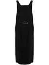 Mm6 Maison Margiela Sac Utilisable-print Maxi Dress In Black