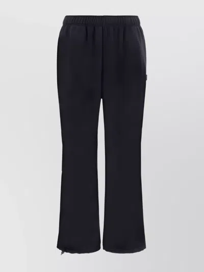 Mm6 Maison Margiela Salomon Sweatpants With Adjustable Drawstring Hem In Black