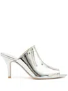 Mm6 Maison Margiela Metallic-effect Mules In Silver