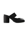 Mm6 Maison Margiela Anatomic Numeric Sandals In Black