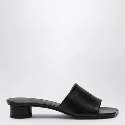 Mm6 Maison Margiela Mm6 By Maison Margiela Numeric Sandal With Engraved Logo Band In Black