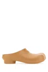 Mm6 Maison Margiela Camel Rubber Anatomic Slippers In Brown