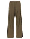 Mm6 Maison Margiela Mm6 By Maison Margiela Brown Satin Band Pants With Contrast Detailing