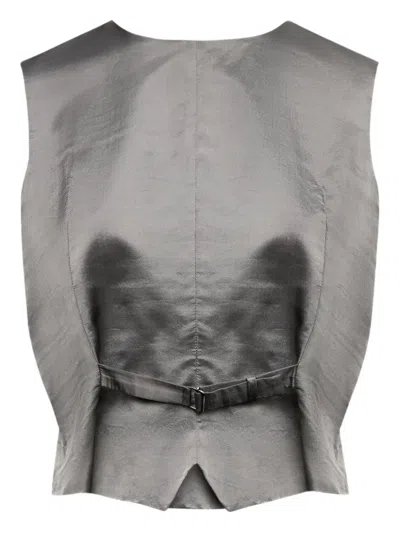 Mm6 Maison Margiela Satin-finish Waistcoat