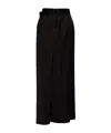 Mm6 Maison Margiela Satin Maxi Skirt In Black