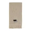 Mm6 Maison Margiela Mm6 By Maison Margiela Textured Ribbed Wool Scarf With Frayed Edges In Gold