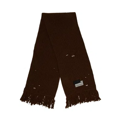Pre-owned Mm6 Maison Margiela Scarf 'brown Melange' | Women's Size Onesize