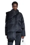 Mm6 Maison Margiela Scarf Down Jacket In Black