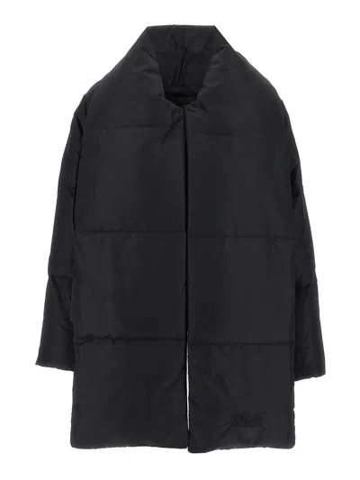 Mm6 Maison Margiela Scarf Down Jacket In Black